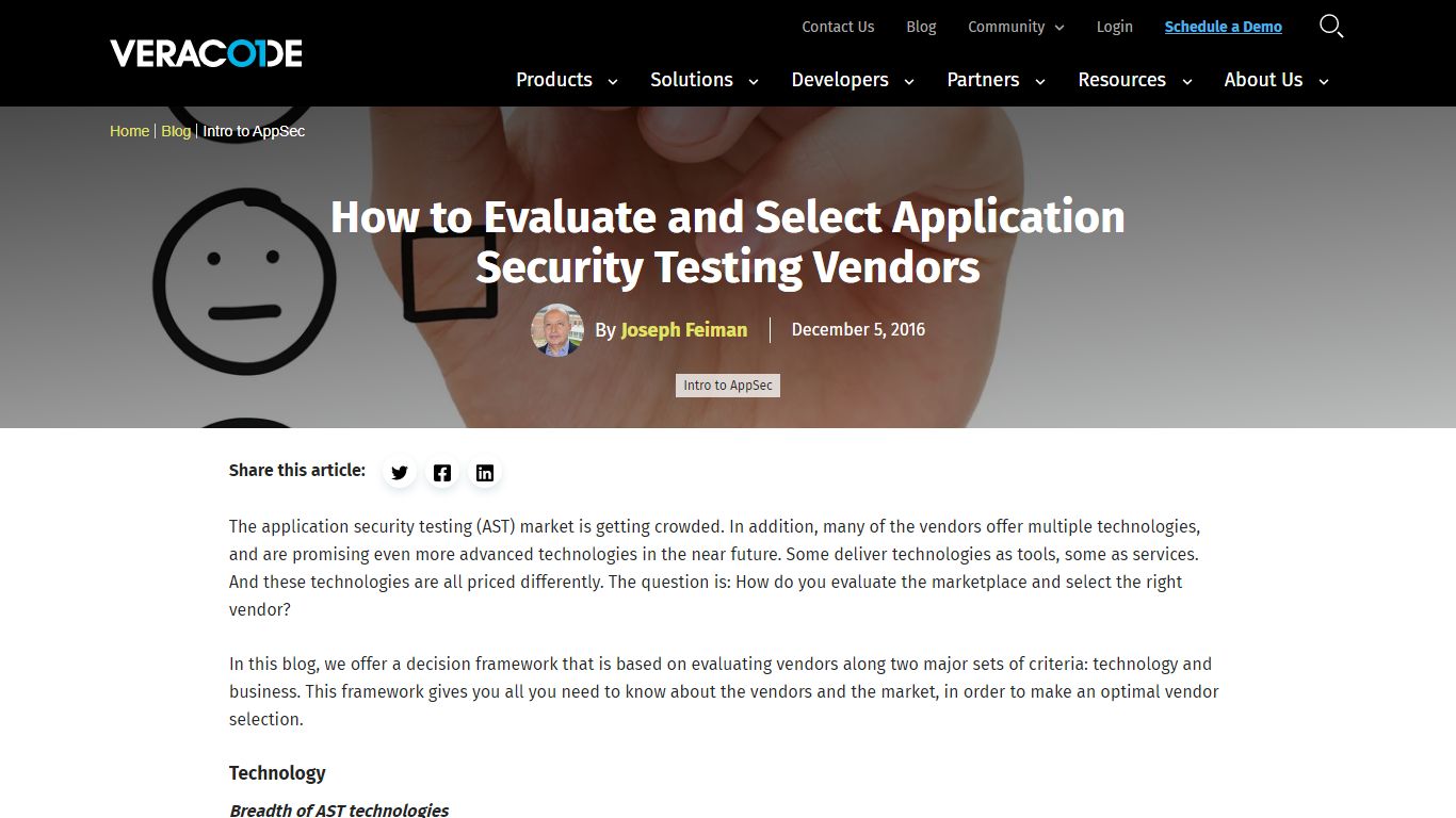 How to Evaluate and Select Application Security Testing Vendors